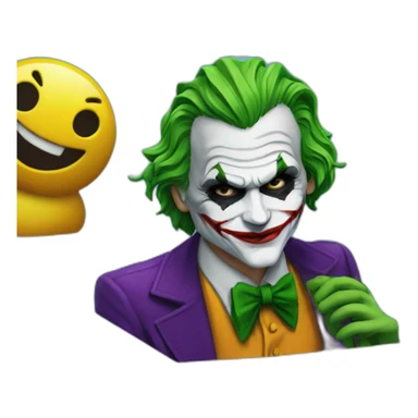 The joker in a pool sticker