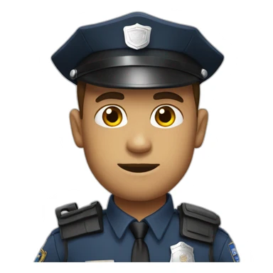 Police man stoped sticker