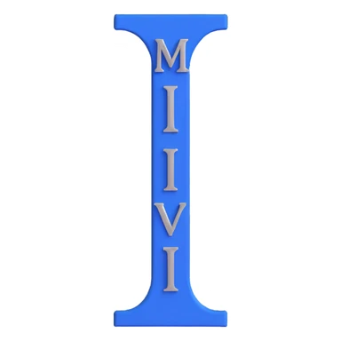Roman numeral II, royal blue, white, and silver colors sticker
