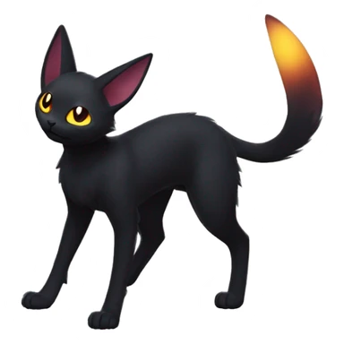 Black Nebula Umbreon-Litten-Noibat-cat full body sticker
