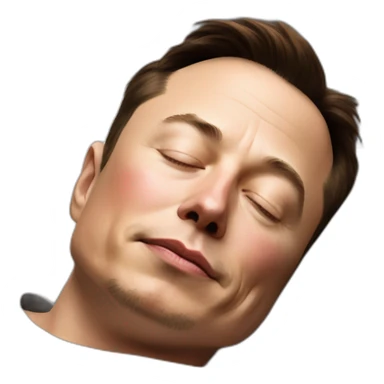 Elon musk sleeping sticker