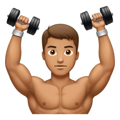 guy lying dumbbell flyes sticker