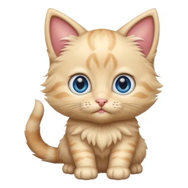 blonde kitten sticker