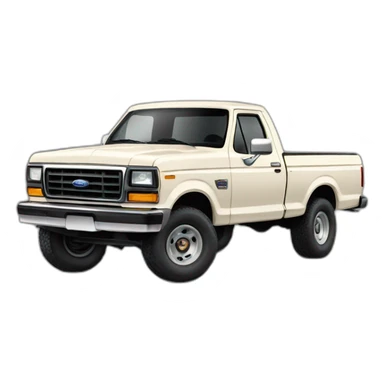 Cream 1987 F-150 sticker