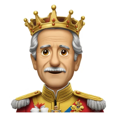 King of Spain 75 years old in Parliament sticker