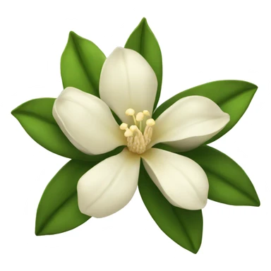 Vanilla flower sticker