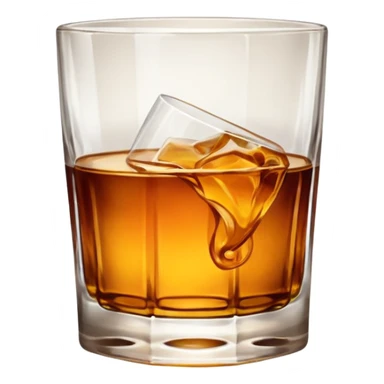 glass of whiskey sticker
