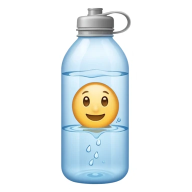 Store bought Water bottle emoji sticker