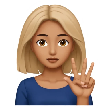 Mulher tampando o rosto,mas tirando um dedo e olhando sticker