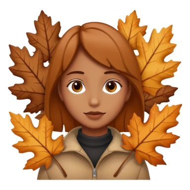  Brown autumn on hand sticker