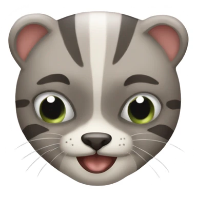 stwórz kota z kokardką sticker