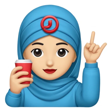 Yuvarlak bir TikTok mavi tik emojisi sticker
