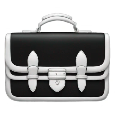 Black and silver Prada bag sticker