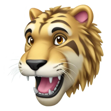 Saber tooth Tiger in parka sticker