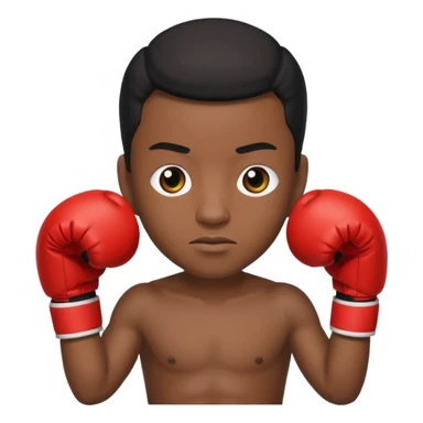 боксёрская перчатка бьёт чернокожего sticker