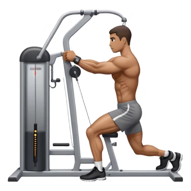 side-view man cable-machine tricep-pushdown sticker