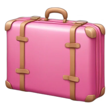 Pink suitcase sticker