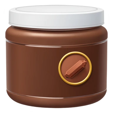 chocolate protein powder jar sticker