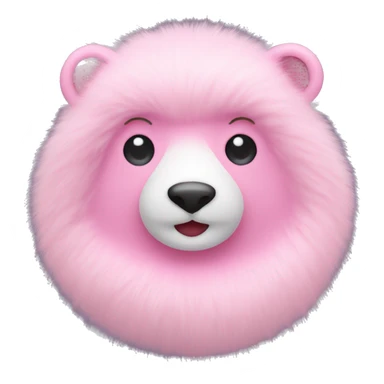 A pink mink fur sticker