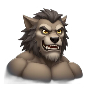 Werewolf very buff sticker