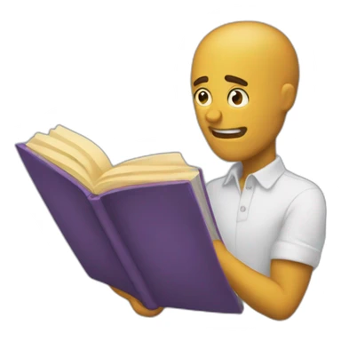 book reading reaction sticker