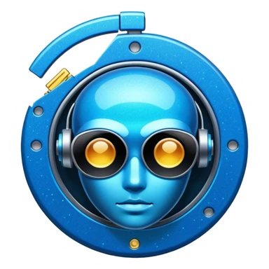 glitter past folder blue cyberpunk sticker