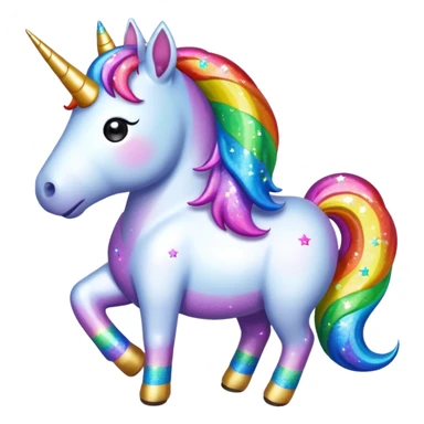 Unicorn pooing sticker