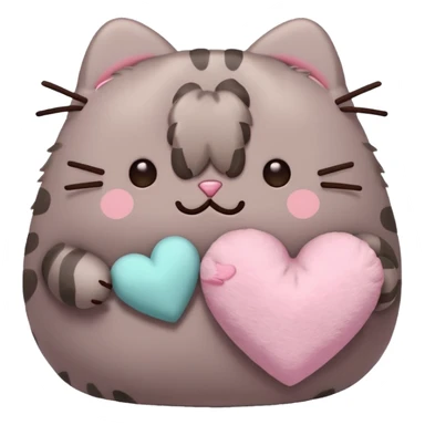 pusheen heart Pink cute sticker