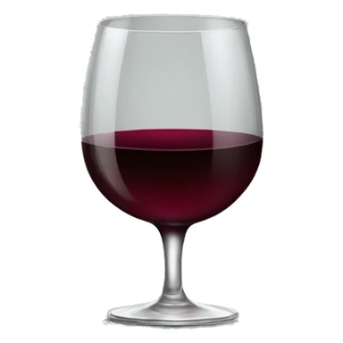 Dark red wine glass sticker