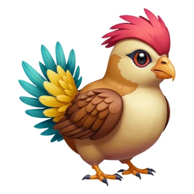 Pidgey-Fakémon-hybrid-creature (full body)  sticker