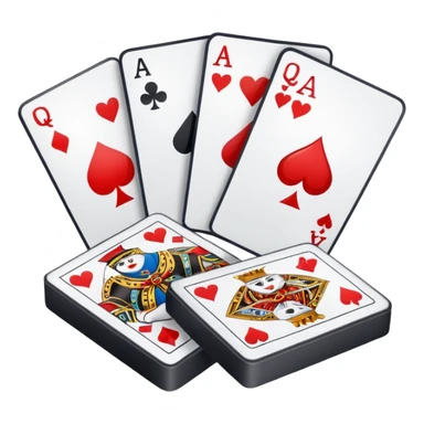 emoji of playing cards with illustrations of beauty products on them
 sticker