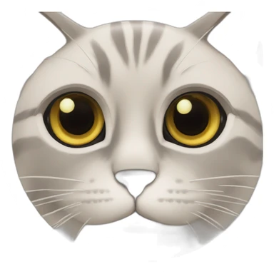 Chat potté qui fait les gros yeux sticker