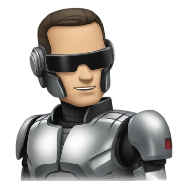 Vandamme as robocop sticker