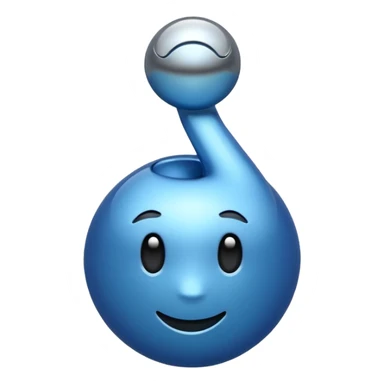 青い背景にX sticker