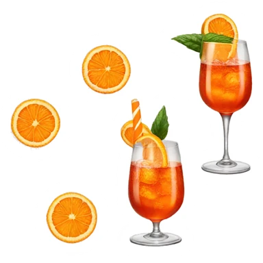 An Aperol spritz sticker