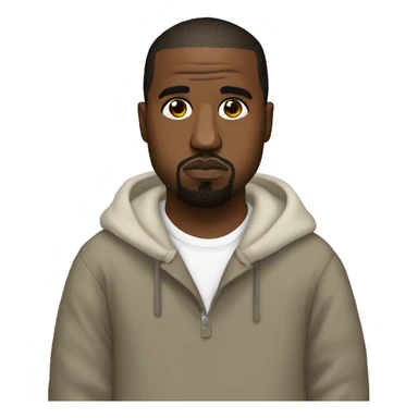 Kanye west wearing a I love kanye  sticker