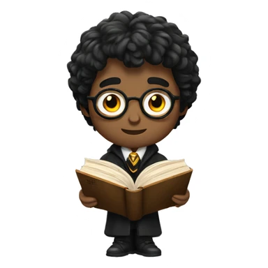 harry potter with book sticker