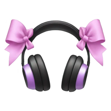 Headphones with bows sticker