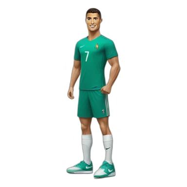 Cristiano Ronaldo with Nike tee shirt sticker