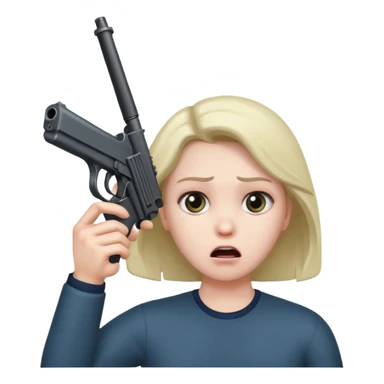 Gun to head  sticker