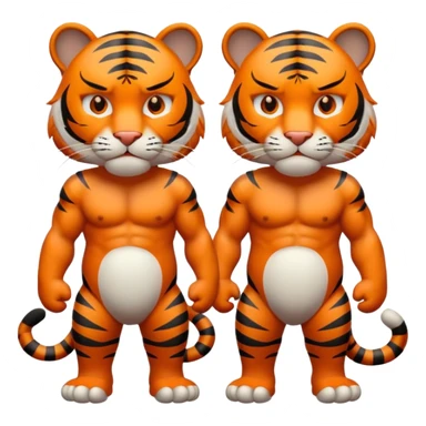 Annoyed tigers  sticker