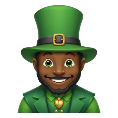 Black leprechaun  sticker