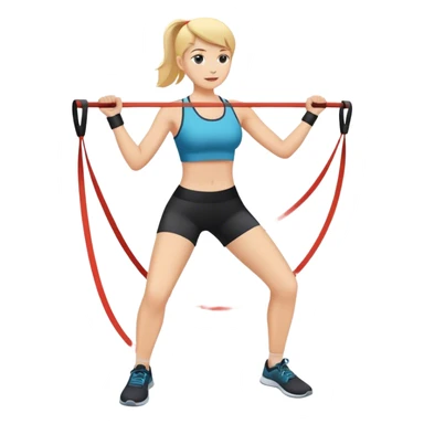 resistance band exercise sticker