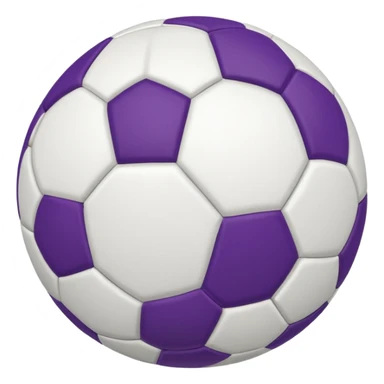 bola de futebol branco e roxa sticker
