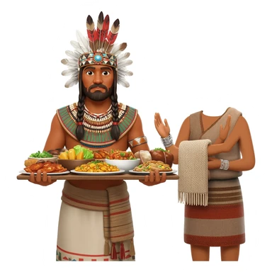 a tribal chief or noble lavished gifts of considerable riches upon his guests to advance his title or rank, doling out large quantities of food, woolen blankets, or silver bracelets sticker