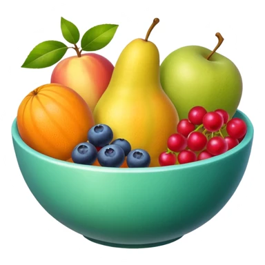 A bolw fully of all types os fruits, like a macedonia sticker