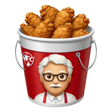 KFC bucket of chicken sticker