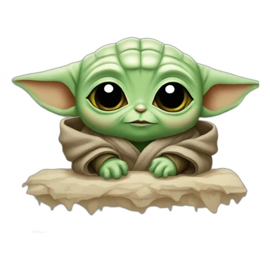 baby yoda laptop sticker
