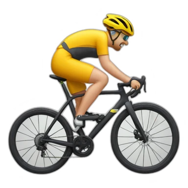 ciclista en una bici de gravel sticker