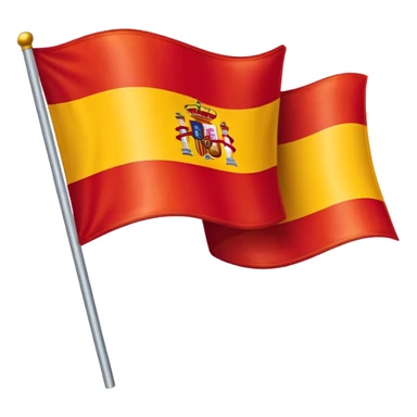 waving spain flag sticker